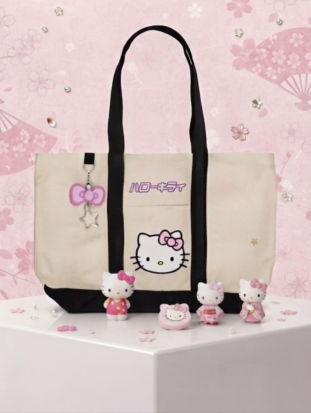 Her Universe Hello Kitty Charm Tote Bag